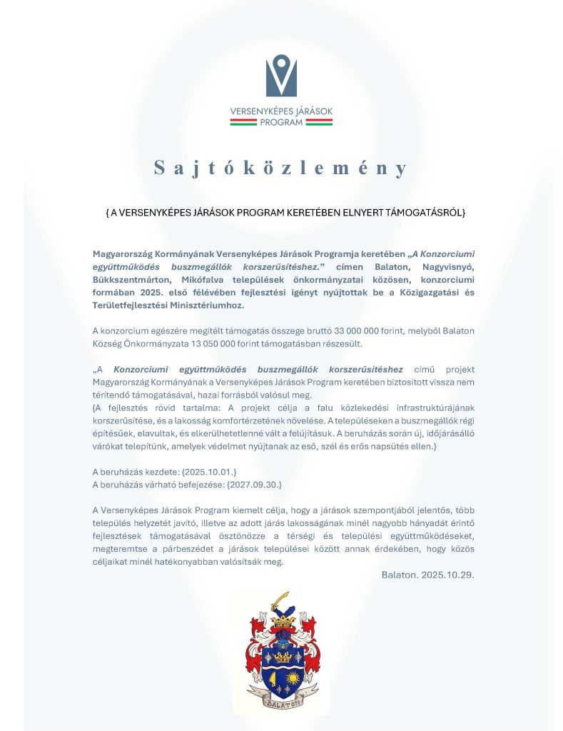 VJP_közlemény buszmegálló